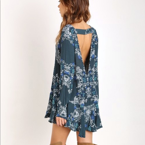 Free people open back tunic dress - Picture 2 of 6